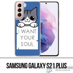 Custodie e protezioni Samsung Galaxy S21 Plus - Gatto, voglio la tua anima