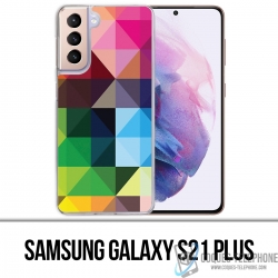 Coque Samsung Galaxy S21 Plus - Cubes Multicolores
