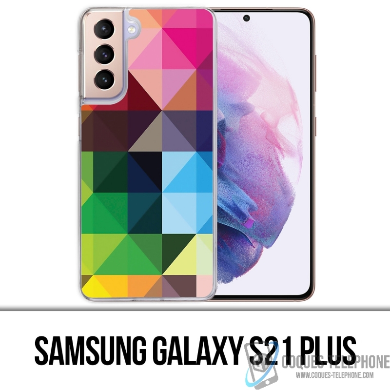 Samsung Galaxy S21 Plus Case - Mehrfarbige Würfel