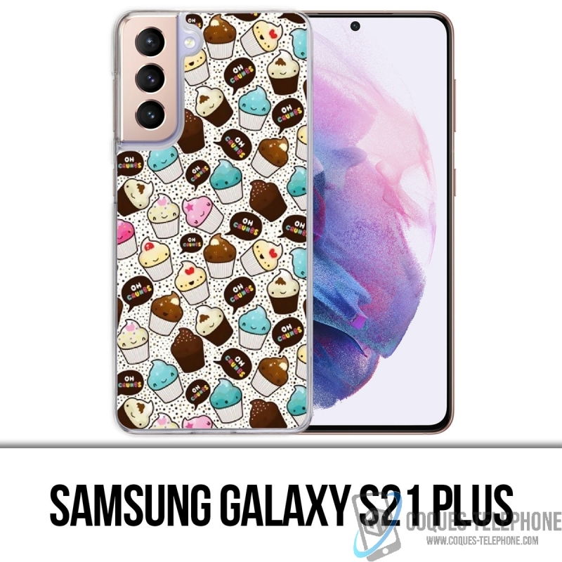 Custodia per Samsung Galaxy S21 Plus - Kawaii Cupcake