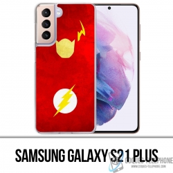 Funda Samsung Galaxy S21 Plus - Dc Comics Flash Art Design