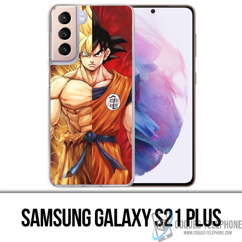 Custodia per Samsung Galaxy S21 Plus - Dragon Ball Goku Super Saiyan