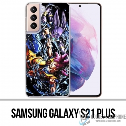 Custodia per Samsung Galaxy S21 Plus - Dragon Ball Goku vs Beerus