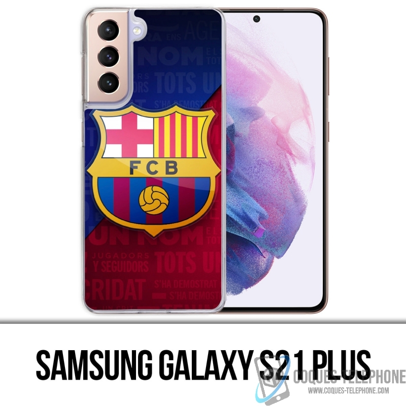 Custodia per Samsung Galaxy S21 Plus - Logo Football Fc Barcelona