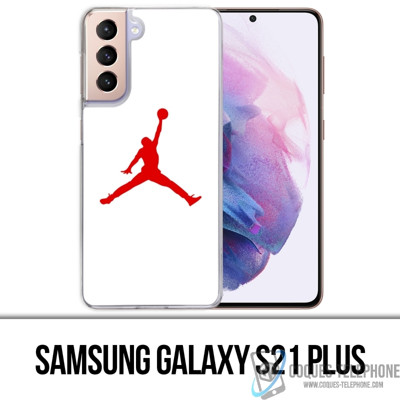 Funda para Samsung Galaxy S21 Plus - Jordan Basketball Logo Blanco