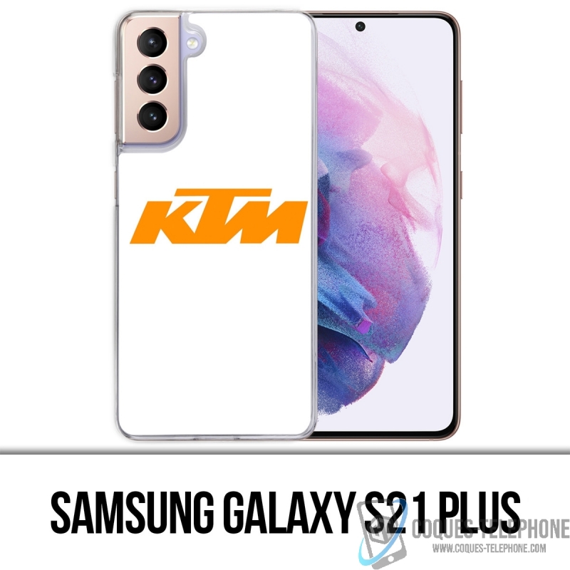 Coque Samsung Galaxy S21 Plus - Ktm Logo Fond Blanc