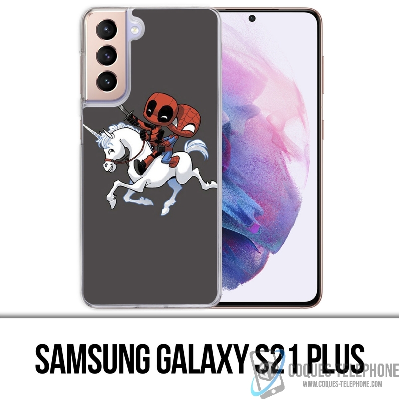 Funda Samsung Galaxy S21 Plus - Deadpool Spiderman Unicorn