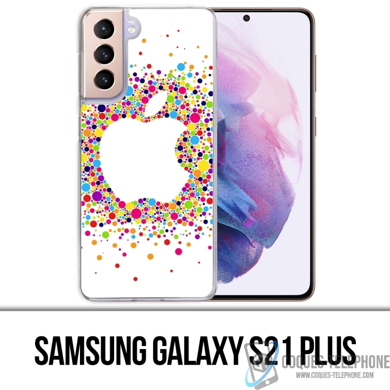 Custodia per Samsung Galaxy S21 Plus - Logo Apple multicolore