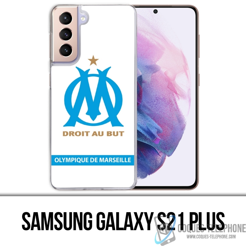 Custodia per Samsung Galaxy S21 Plus - Om Marseille Logo White
