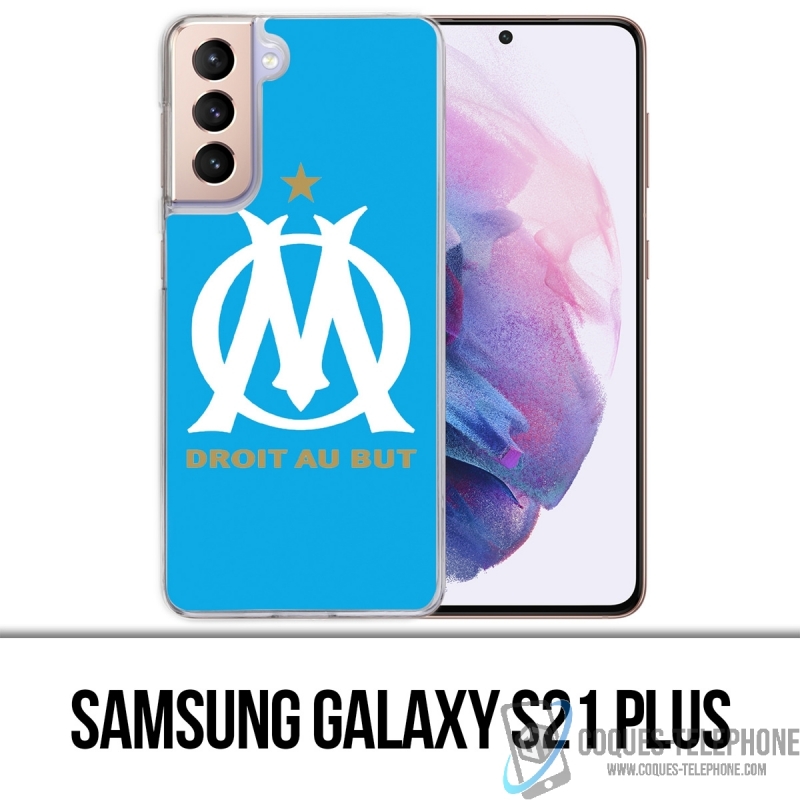 Coque Samsung Galaxy S21 Plus - Logo Om Marseille Bleu