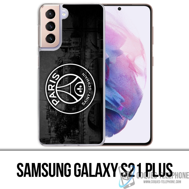 Custodia per Samsung Galaxy S21 Plus - Logo Psg Sfondo Nero