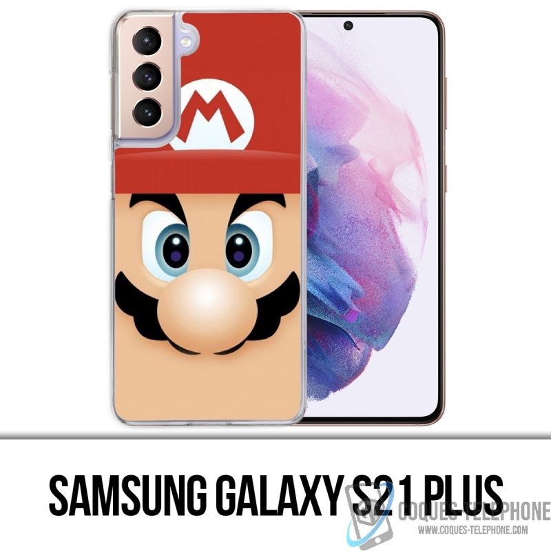 Coque Samsung Galaxy S21 Plus - Mario Face