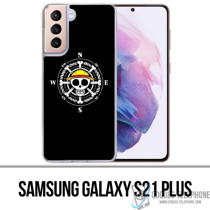 Funda Samsung Galaxy S21 Plus - Brújula con logotipo de una pieza