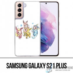 Coque Samsung Galaxy S21 Plus - Pokémon Bébé Evoli Évolution