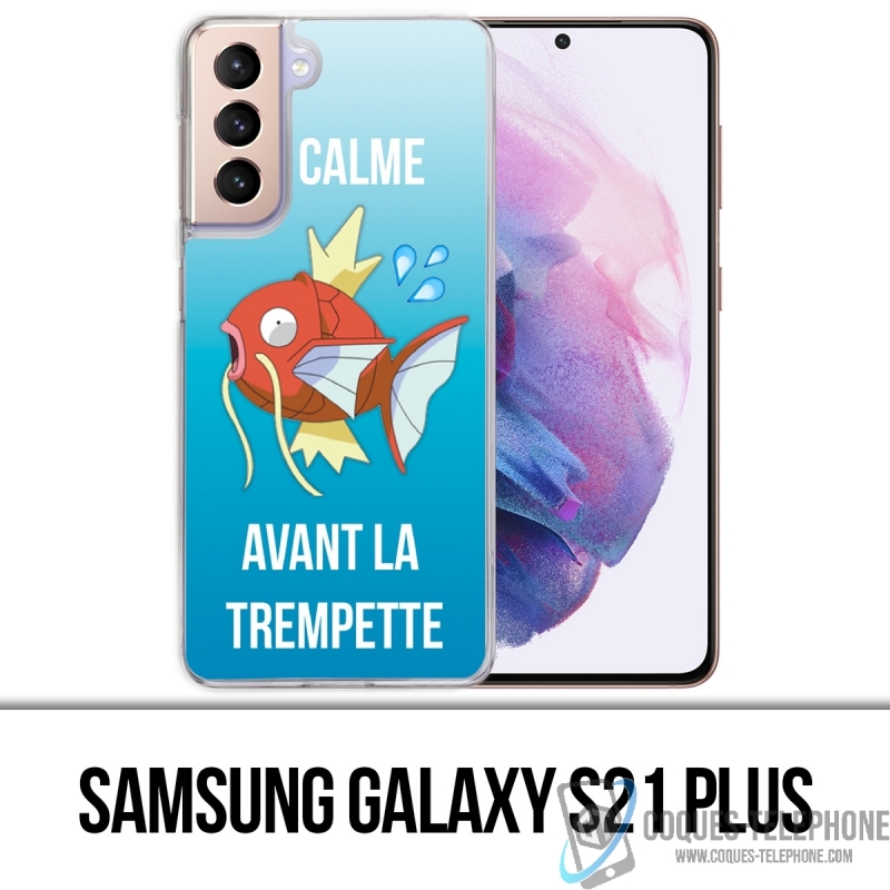 Coque Samsung Galaxy S21 Plus - Pokémon Le Calme Avant La Trempette Magicarpe