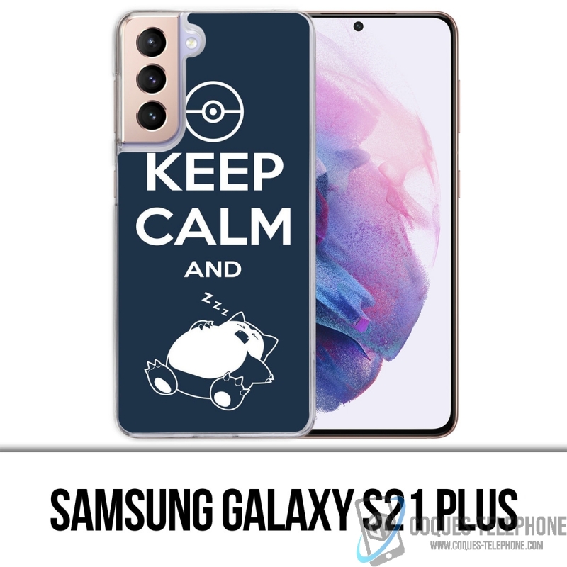 Coque Samsung Galaxy S21 Plus - Pokémon Ronflex Keep Calm