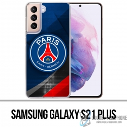 Coque Samsung Galaxy S21 Plus - Psg Logo Metal Chrome