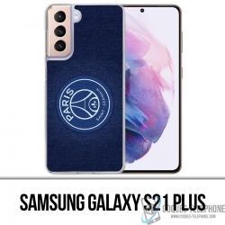 Coque Samsung Galaxy S21 Plus - Psg Minimalist Fond Bleu