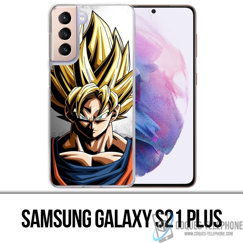 Coque Samsung Galaxy S21 Plus - Sangoku Mur Dragon Ball Super