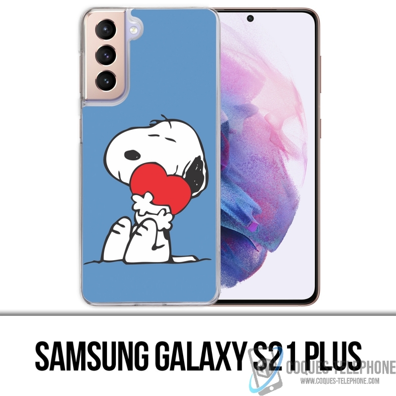 Coque Samsung Galaxy S21 Plus - Snoopy Coeur