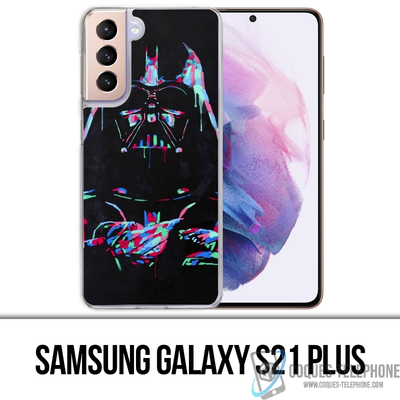 Coque Samsung Galaxy S21 Plus - Star Wars Dark Vador Néon