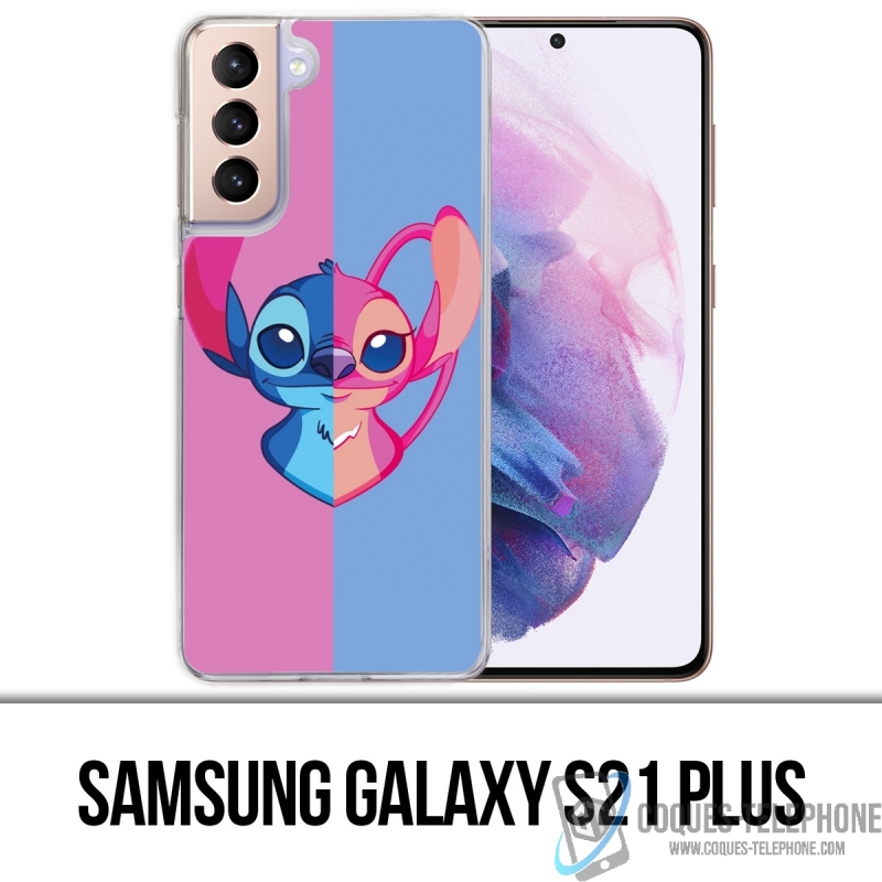 Coque Samsung Galaxy S21 Plus - Stitch Angel Coeur Split