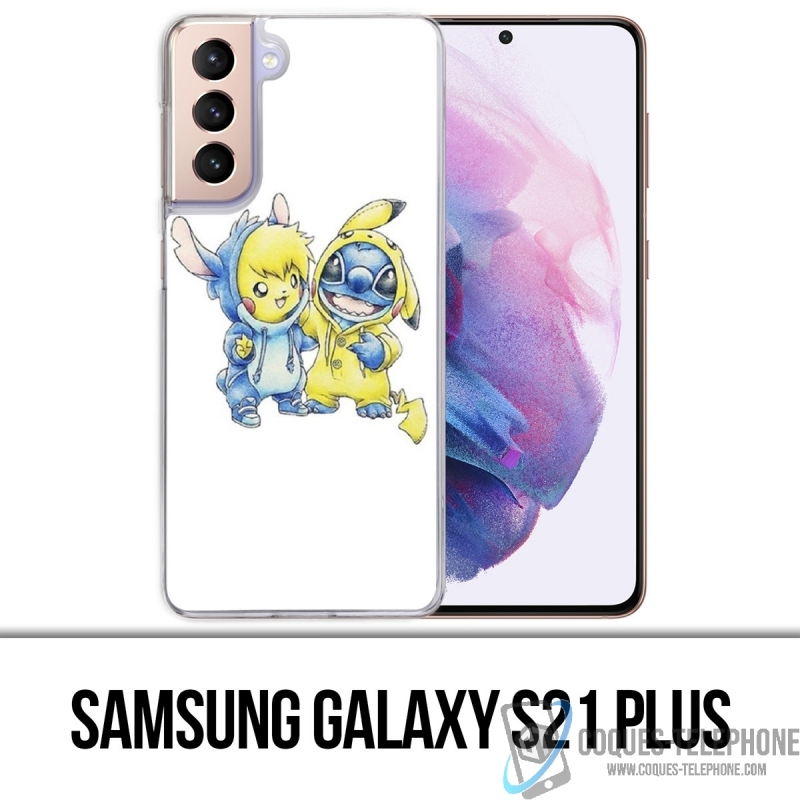 Samsung Galaxy S21 Plus Case - Stich Pikachu Baby