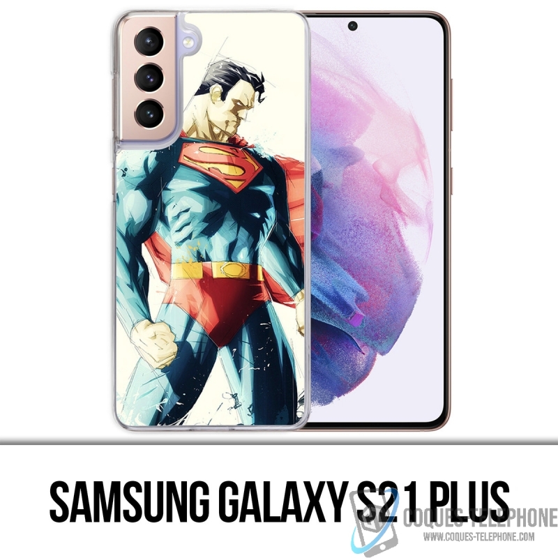 Coque Samsung Galaxy S21 Plus - Superman Paintart