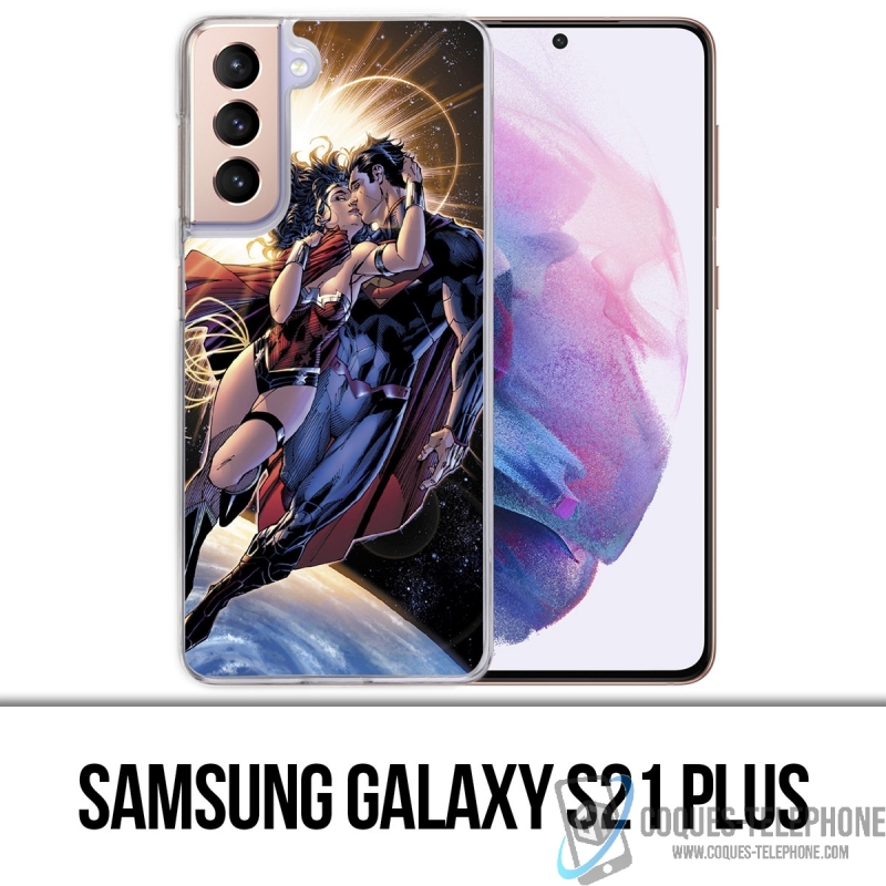 Coque Samsung Galaxy S21 Plus - Superman Wonderwoman