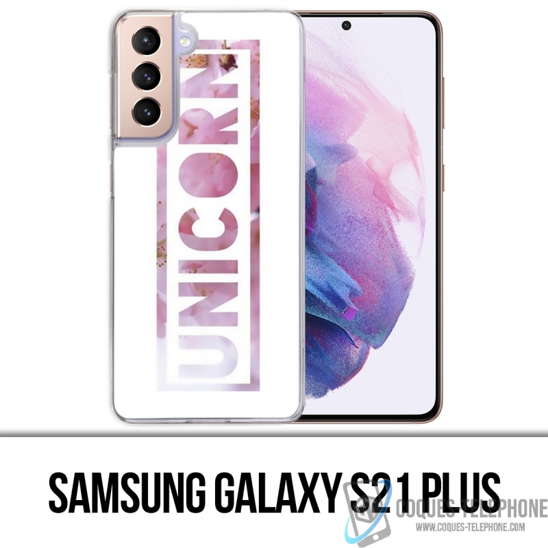 Custodia per Samsung Galaxy S21 Plus - Unicorno Fiori Unicorno