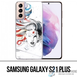 Custodia per Samsung Galaxy S21 Plus - Wonder Woman Art