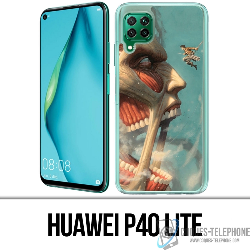 Huawei P40 Lite Case - Angriff auf Titan Art