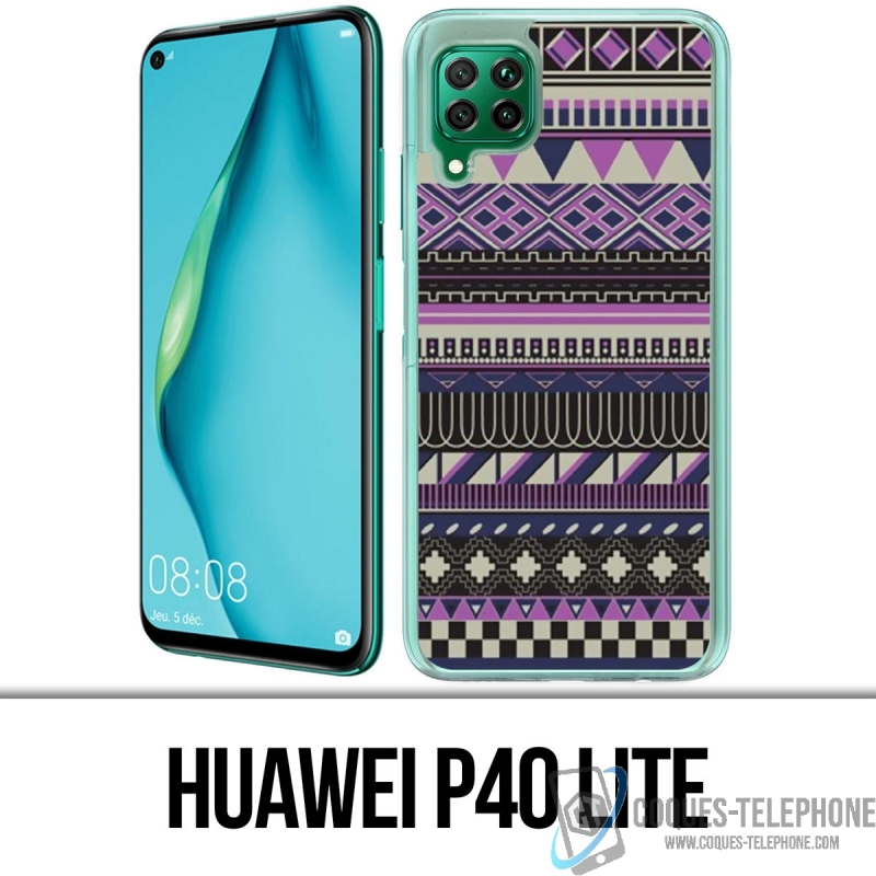 Custodia per Huawei P40 Lite - Viola azteco