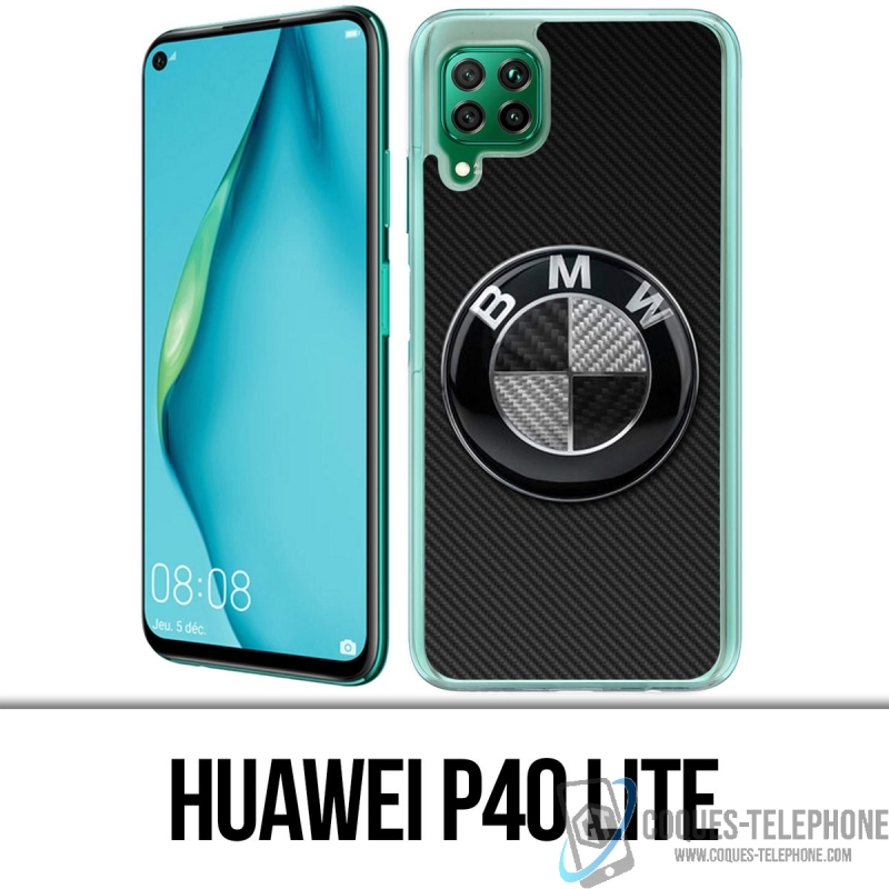 Coque Huawei P40 Lite - Bmw Logo Carbone