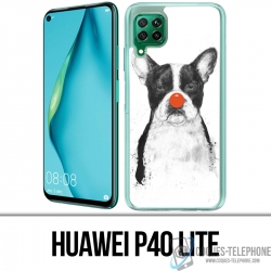Huawei P40 Lite Case - Clown Bulldog Dog