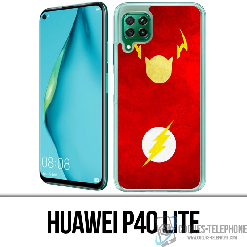 Coque Huawei P40 Lite - Dc Comics Flash Art Design