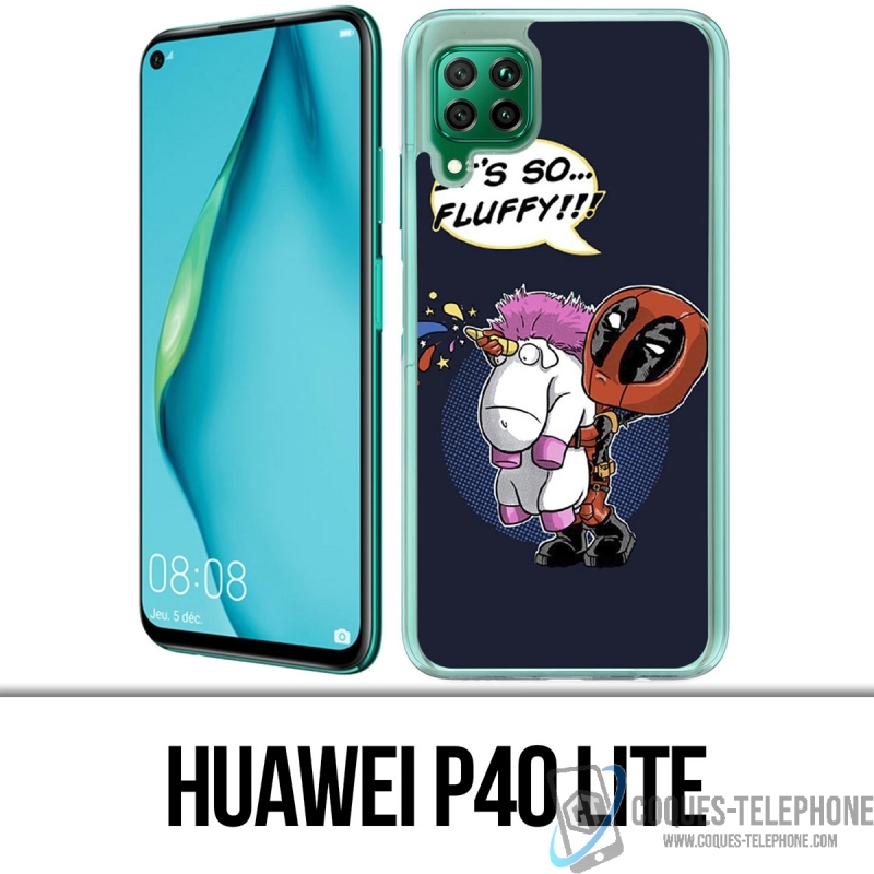 Custodia per Huawei P40 Lite - Deadpool Fluffy Unicorn