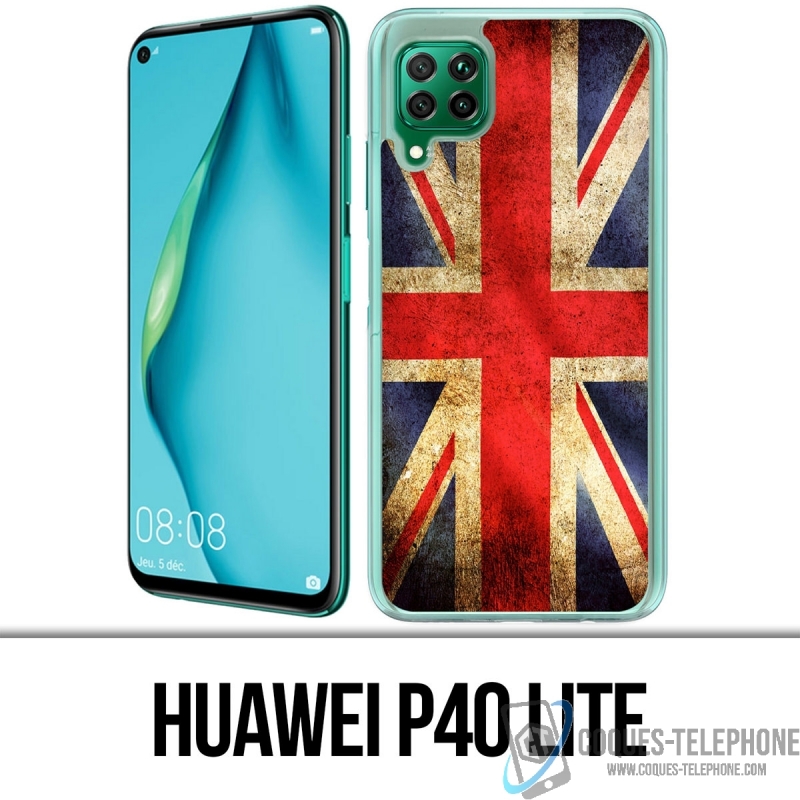 Coque Huawei P40 Lite - Drapeau Uk Vintage