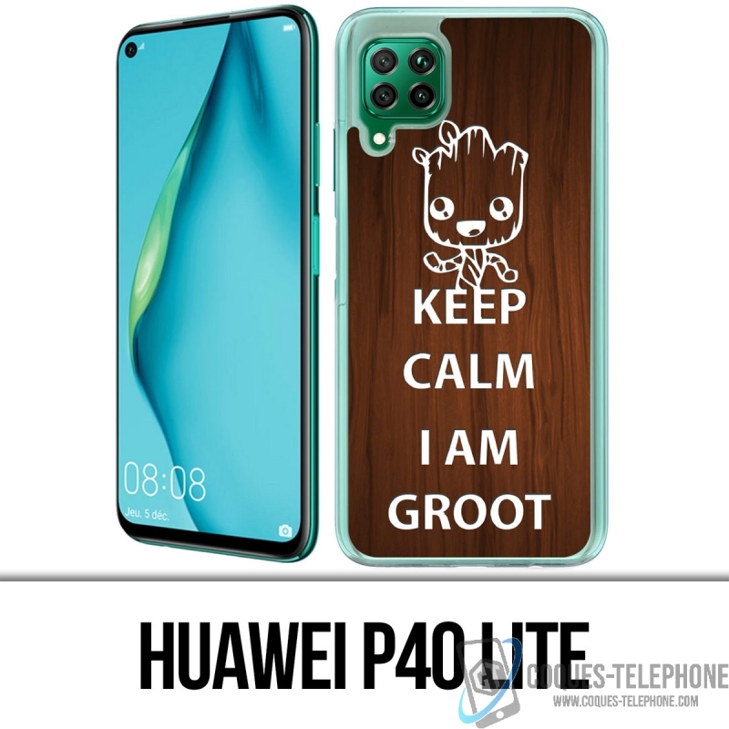 Custodia per Huawei P40 Lite - Mantieni la calma Groot