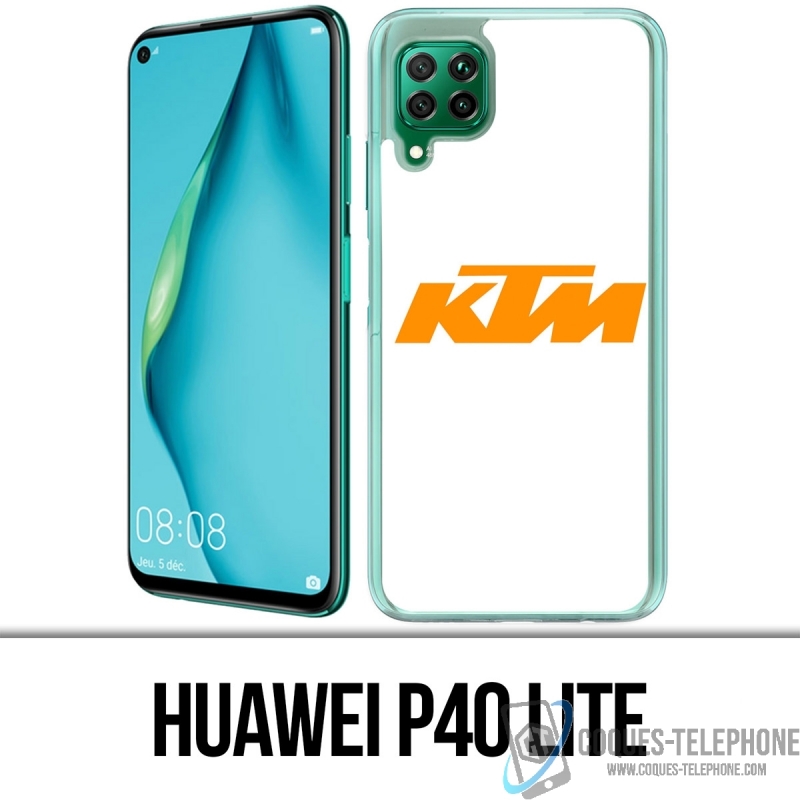 Huawei P40 Lite Case - Ktm Logo weißer Hintergrund