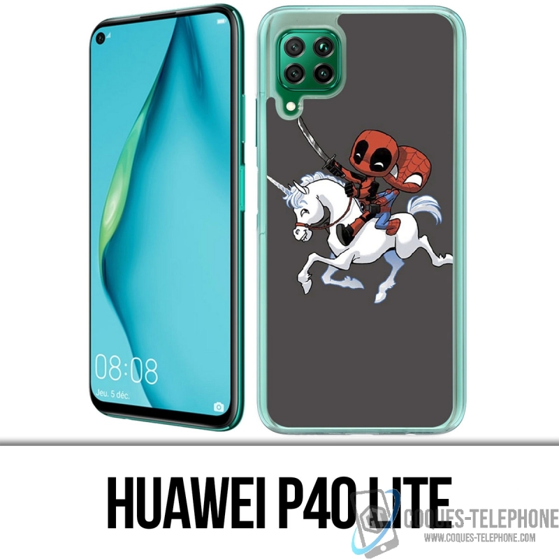 Huawei P40 Lite Case - Deadpool Spiderman Einhorn