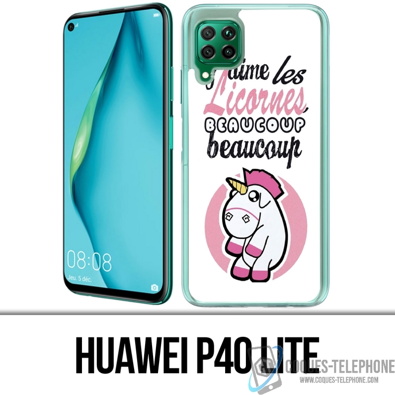 Huawei P40 Lite Case - Einhörner