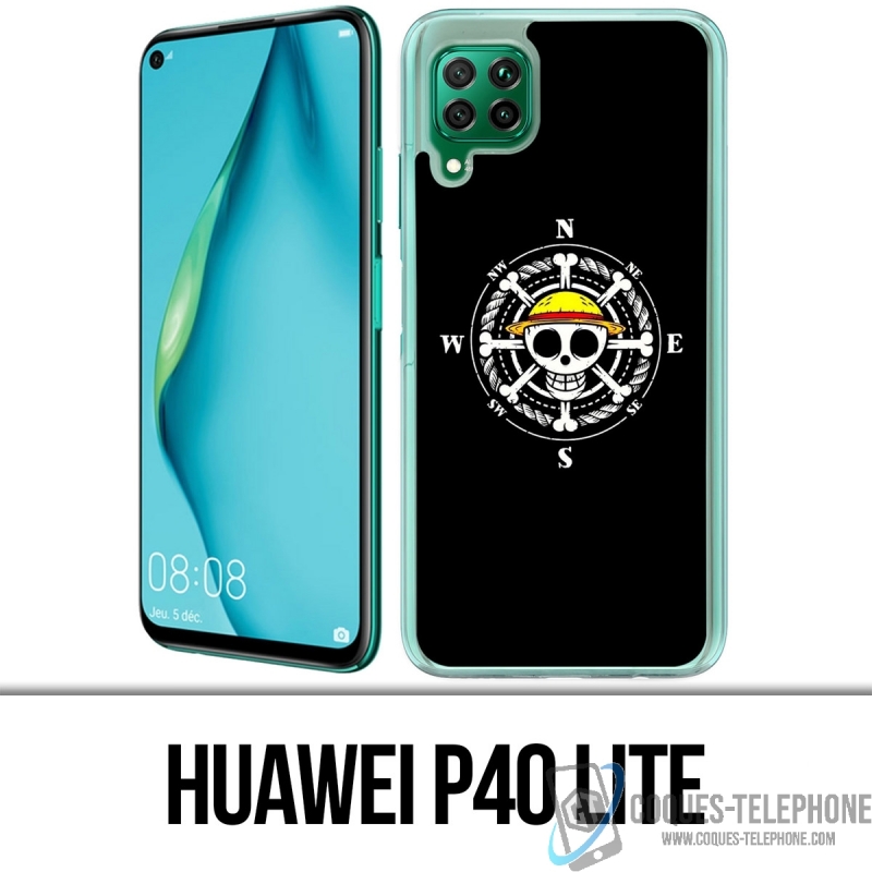 Funda Huawei P40 Lite - Brújula con logotipo de una pieza