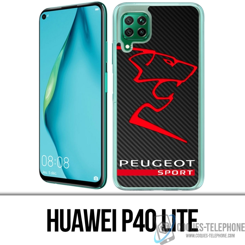 Cover per Huawei P40 Lite - Logo Peugeot Sport