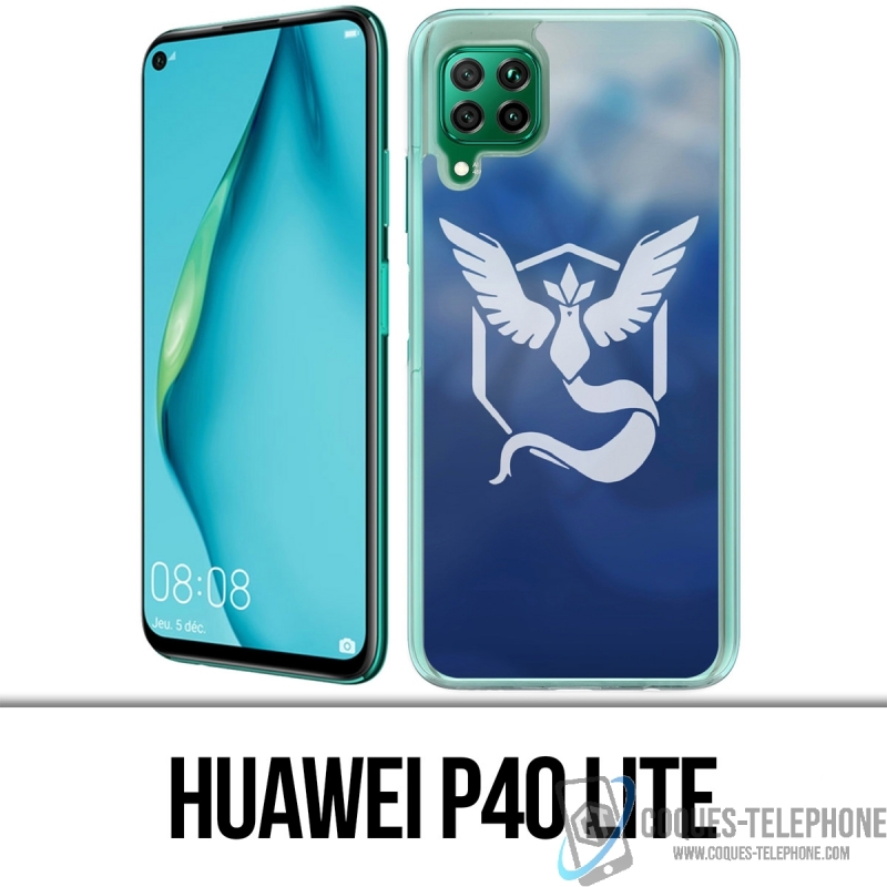 Custodia per Huawei P40 Lite - Pokémon Go Team Blue Grunge