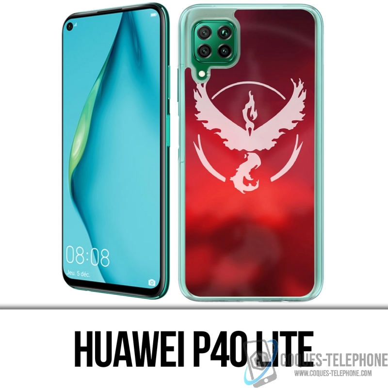 Coque Huawei P40 Lite - Pokémon Go Team Rouge Grunge