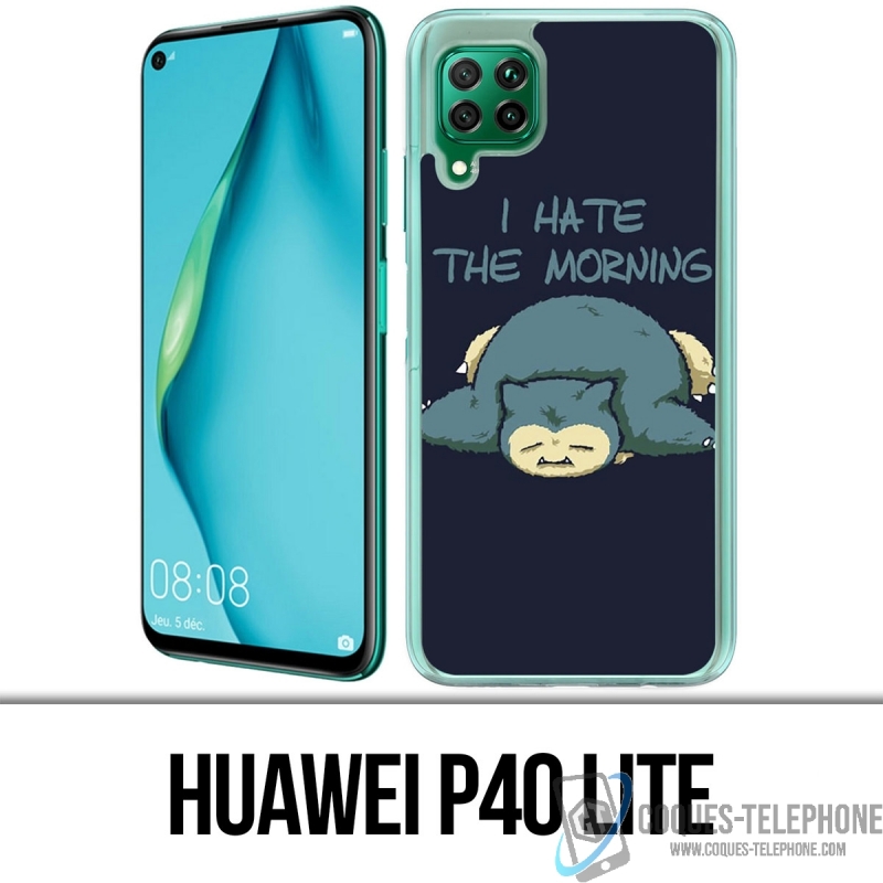 Coque Huawei P40 Lite - Pokémon Ronflex Hate Morning