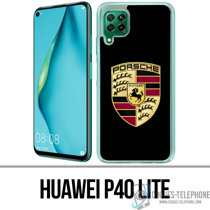 Coque Huawei P40 Lite - Porsche Logo Noir