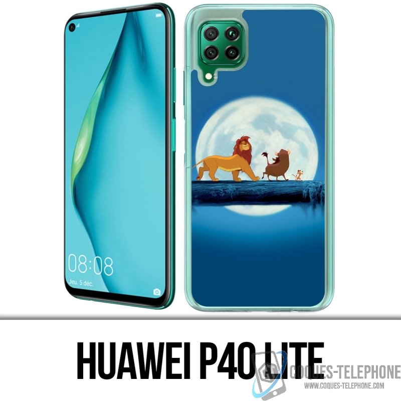 Coque Huawei P40 Lite - Roi Lion Lune