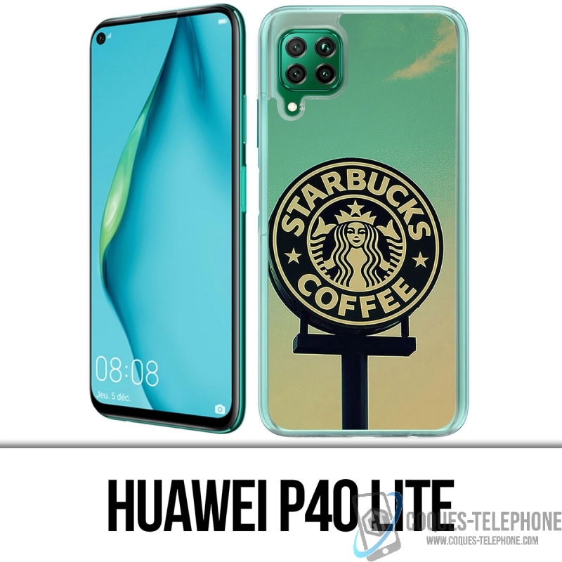 Funda para Huawei P40 Lite - Starbucks Vintage